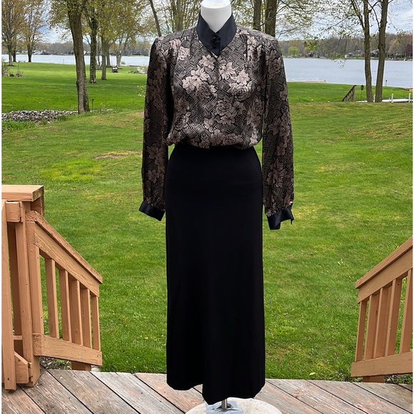 Rafaella long midi black skirt 10 - Picture 3 of 8